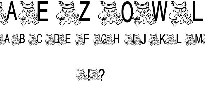 AEZ owlness font